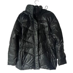 Columbia Women's Peak to‎ Park Black Insulated Hooded Winter Jacket Size M